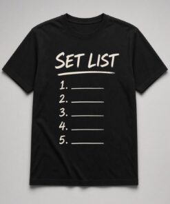 Set List Handwritten Unisex T-Shirt