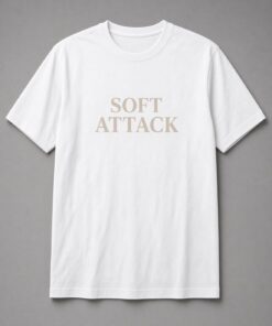 Alternative view of Soft Attack Serif Typography Unisex T-Shirt